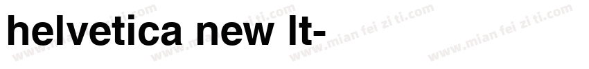 helvetica new lt字体转换